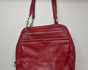 Paula Cahen D'Anvers Women's Red Leather Handbag, Great Condition, D20
