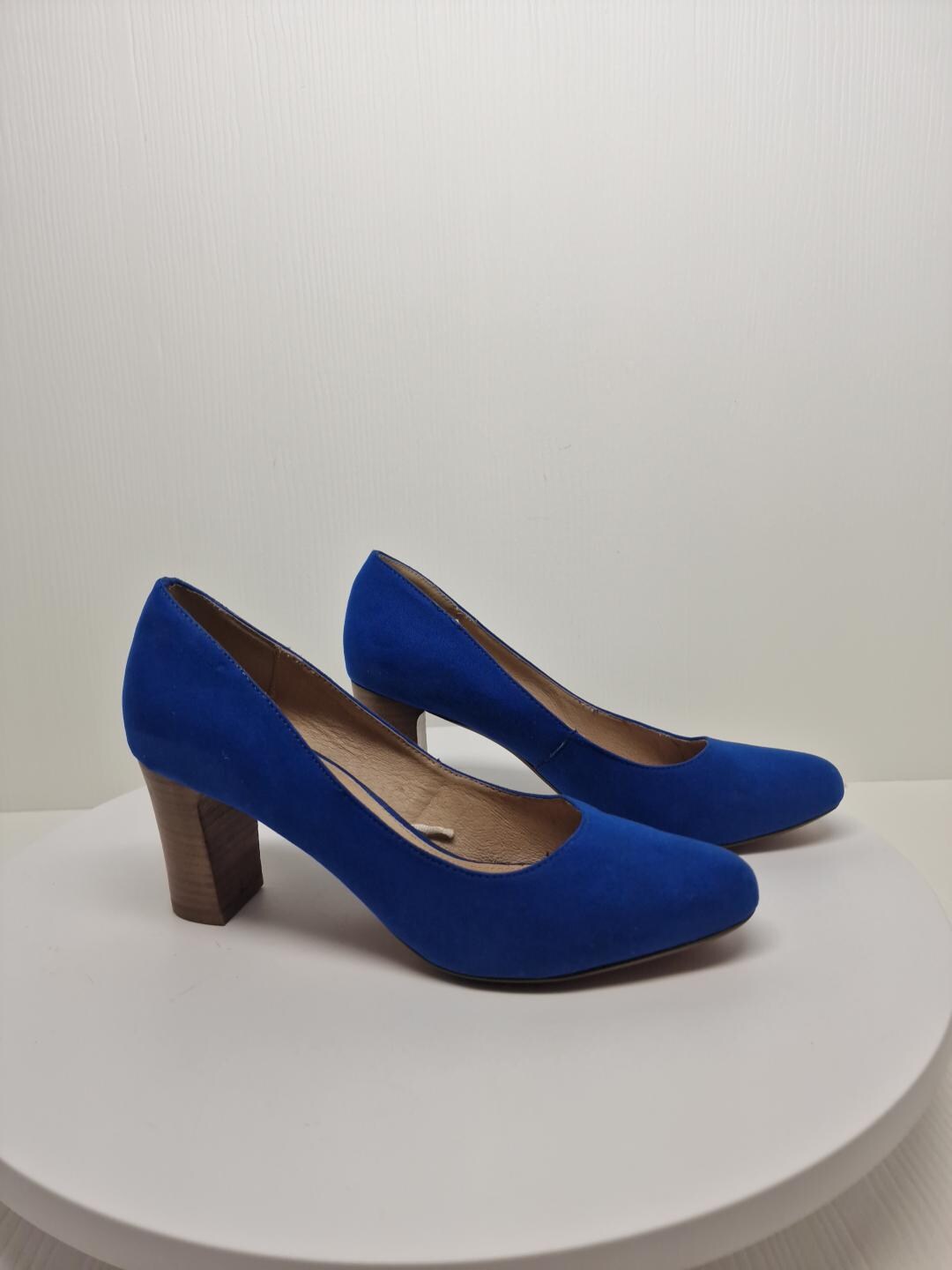 Tacón Alto Zapatos De Mujer Azul Electrico Zapatos Azules Mujer