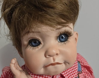 Vtg Cindy Marschner Rolfe Lasting Impressions Porcelain weighted doll 1991 D23