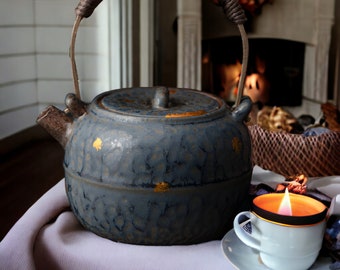 Ceramic Tea Kettle Handmade Teapot Ceramic Eco-Friendly Tea Maker Teapot with Handle Handmade Tea Set Handmade Kitchenware Ceramic Drinkware