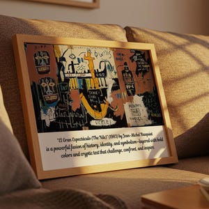 Basquiat &quot;El Gran Espectáculo&quot; Framed Print: Vintage Gallery Wall Art