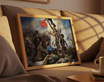 Liberty Leading the People Framed Print: Eugène Delacroix, Classic Wall Art
