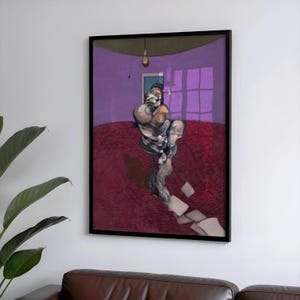Portrait of George Dyer Talking Framed Print Template, Classic Art for Home or Office Decor, Vintage Art, Wall Decor, Francis Bacon Print