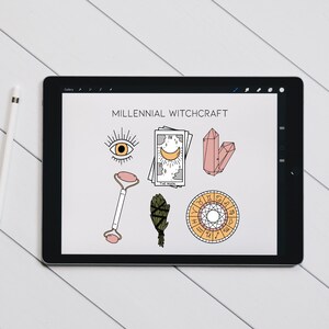 Millennial Witchcraft: Digital Download, Digital Art Print, Digital Art, Art Decor, Millennial Decor, Halloween Decor, Halloween Art,