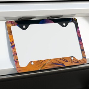 Mars License Plate Frame, Space Travel Science, Perfect Gift for Anyone Who Would Rather be Manning the Rover, SUPER SLIM ALUMINUM