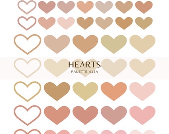 Heart Colour Palette sticker sheet