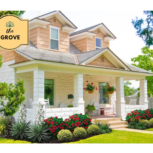 Zone 8 Front Yard Landscape - Etsy