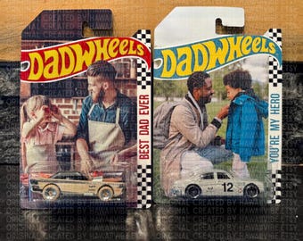 Personalized HotWheels Packaging for Dad, Fathers Day Custom Collector Gift