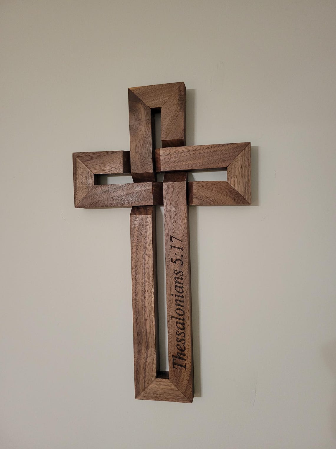 Bible Verse Engraved Woven Cross - Etsy