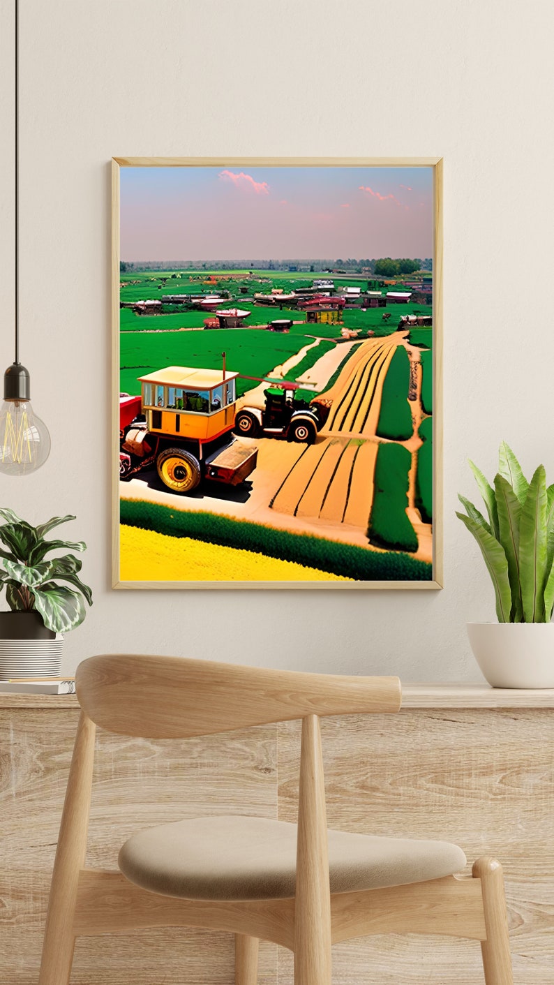 Digital Farming Agriculture Wall Art Prints 4realpicture Etsy