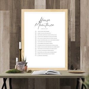 House To-do List, Checklist, House Clean - Etsy