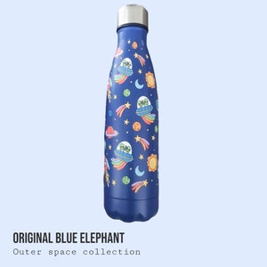Reusable water bottle - Outer space design