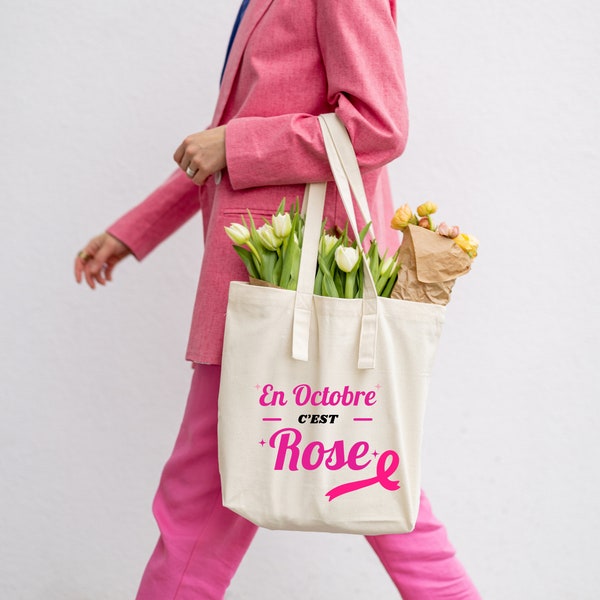 October Pink Octobre Rose, Tote bag en coton