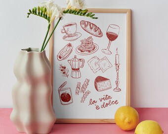 La Vita È Dolce Print