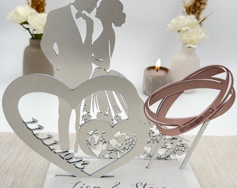 Hochzeitsgeschenk personalisiert Holz | Hochzeit | Hochzeitstag | Brautpaar | Bräutigam | Braut | Geschenkidee | Holz graviert | Jahrestag