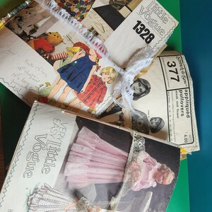 Large Sewing Pattern Rare Vintage Junk Journals