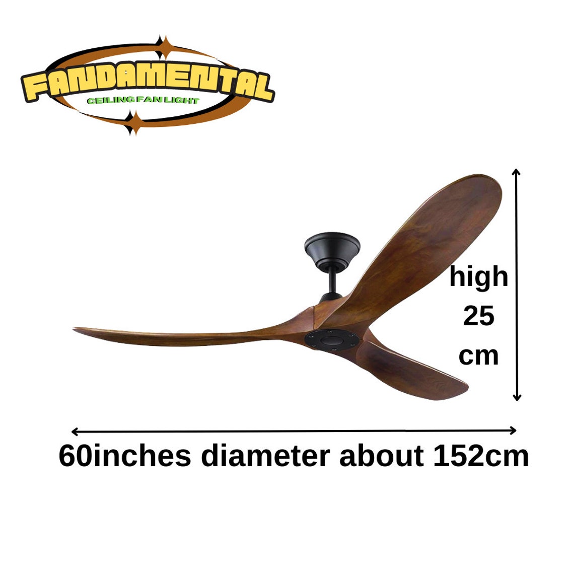 Ceiling Fan 52 60 70 Inch Ceiling Fan Industrial Vintage Wooden