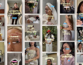 Viral Instagram Reels Templates for Content Creators UGC Video Reels Bundle, Editorial iOS Lifestyle Influencer
