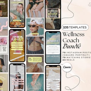 Wellness Coach Instagram Templates Health Coach Reels Instagram Life Coach Post Wellness Instagram Holistic Coach Instagram Wellness Post