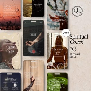 Spiritual Coach Reels Templates | Holistic Instagram, TikTok (Digital Download) image 1