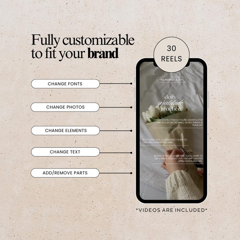 Mindset Coach Instagram Reels Templates: Faceless, Editable (Digital Download) image 2