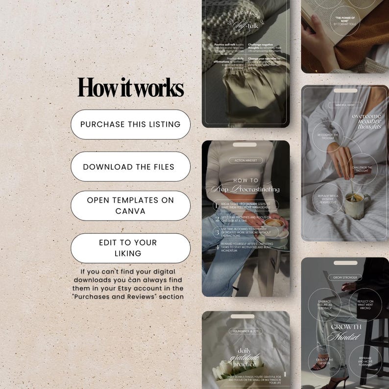 Mindset Coach Instagram Reels Templates: Faceless, Editable (Digital Download) image 9
