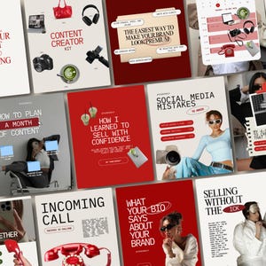 Modelli di coaching per Instagram, coach di marketing digitale e business, post di social media manager: post Canva modificabili