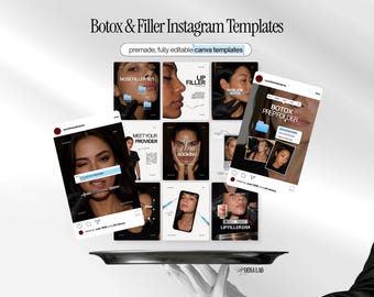 Instagram Post for Botox and Filler Templates Medspa Social Media Posts for Nurse Injectors, Aesthetic Clinics