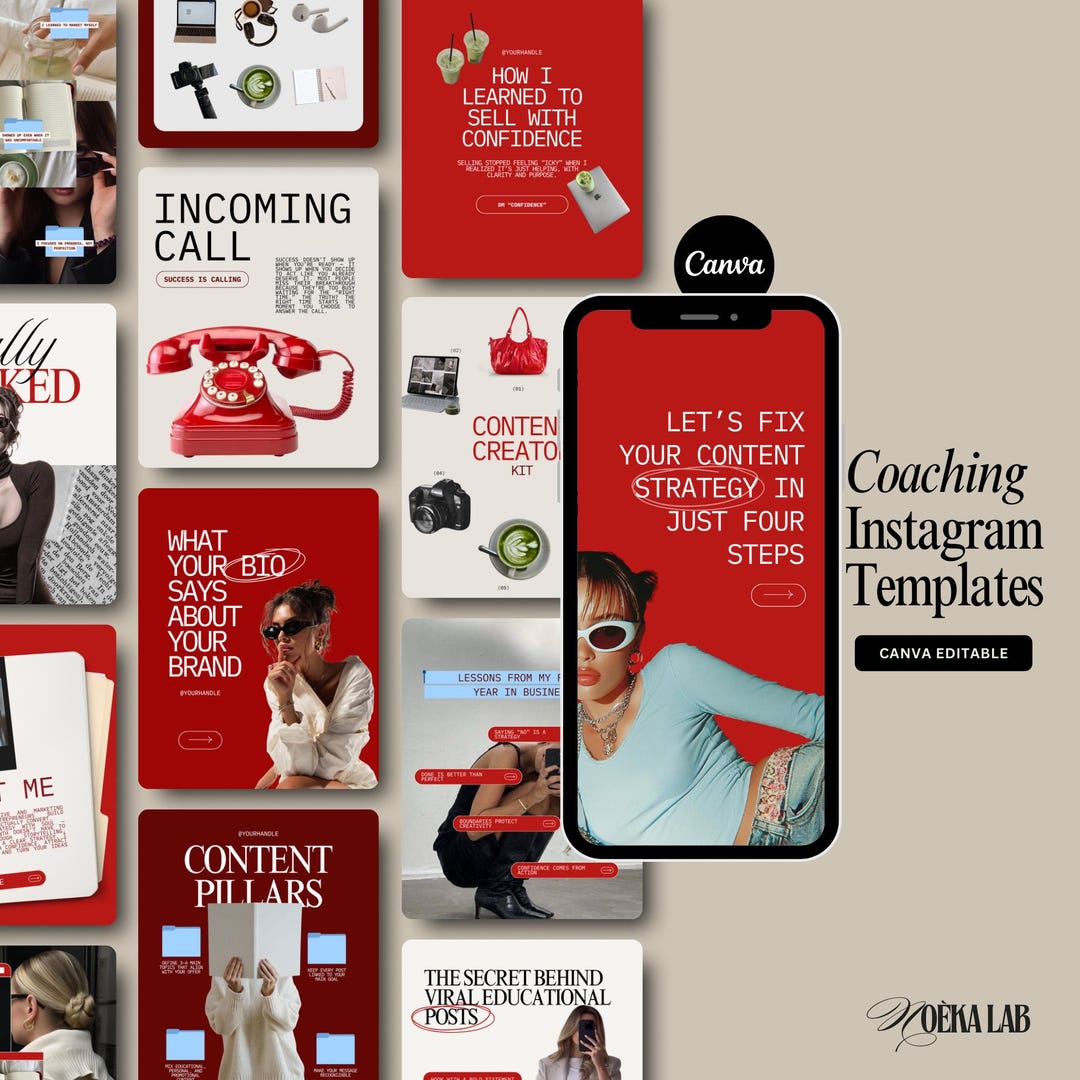 Coaching Instagram Templates for Business Coach, Social Media Manager ...