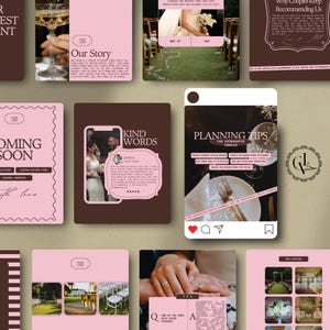 Wedding Planner Instagram Post Templates Wedding Planner Social Media Posts, Event Planner Instagram Posts, Luxury Event Planner Post