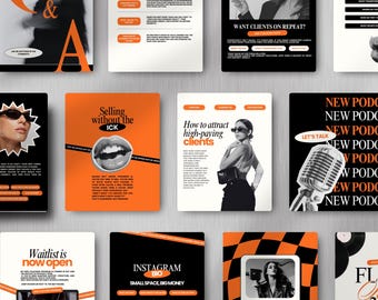 Social Media Player Instagram Post Vorlagen, Canva bearbeitbarer digitaler Download