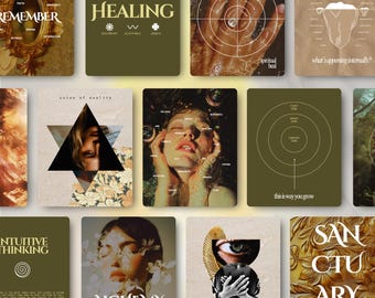 Spiritual Coach Instagram Templates: Wellness & Holistic Posts (Canva Editable)