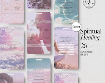 Spiritual Coach Reels Templates: Faceless Instagram & TikTok (Digital Download)
