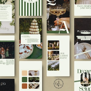 Wedding Planner Instagram Post Templates Event Planner Social Media Posts, Wedding Planner Instagram Posts, Luxury Event Planner Post