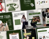 Coaching Instagram Templates for Digital Marketing & Business Coach, Social Media Manager Post: Editable Canva
