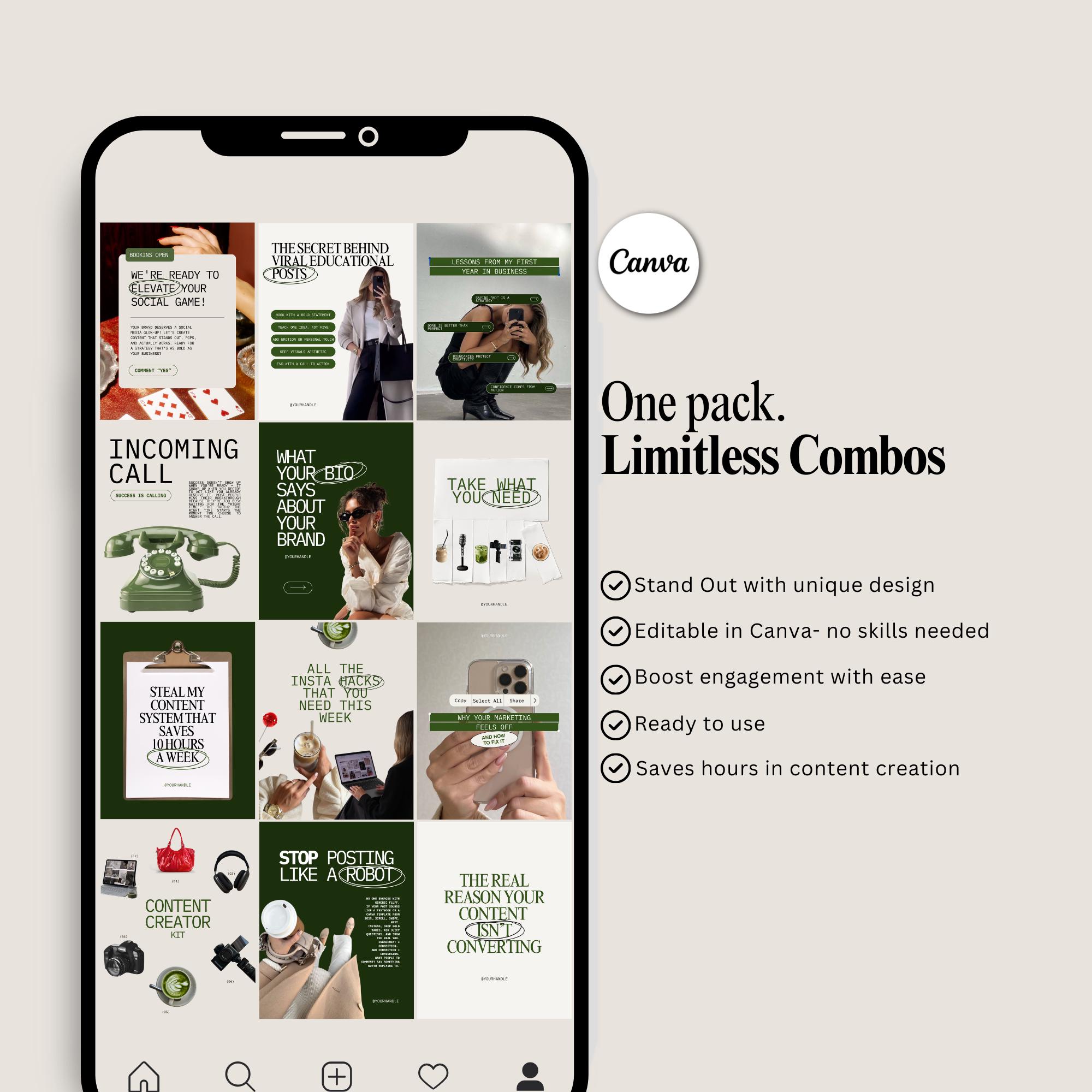 Coaching Instagram Templates for Digital Marketing & Business Coach ...