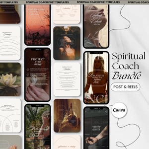 Spiritual Coach Instagram Templates, Spiritual Coach Reels, Spiritual Videos, Spiritual Instagram Post, Spiritual Coach Bundle