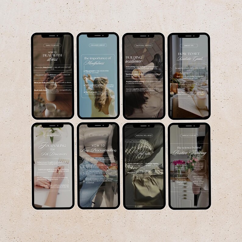Mindset Coach Instagram Reels Templates: Faceless, Editable (Digital Download) image 3