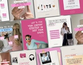 Coaching Instagram Templates Social Media Manager Pink, Business Coach Post: iOS Core Content Creator