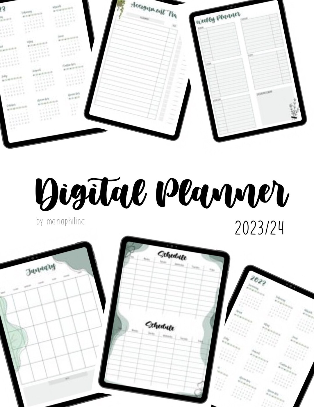 Digital Planner 2023/24 for Goodnotes Etsy