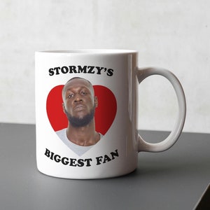 Stormzys größter Fan Keramikkaffeetasse - Perfekt für Musikliebhaber, einzigartiges Geschenk für Fans, UK Rap Musik,