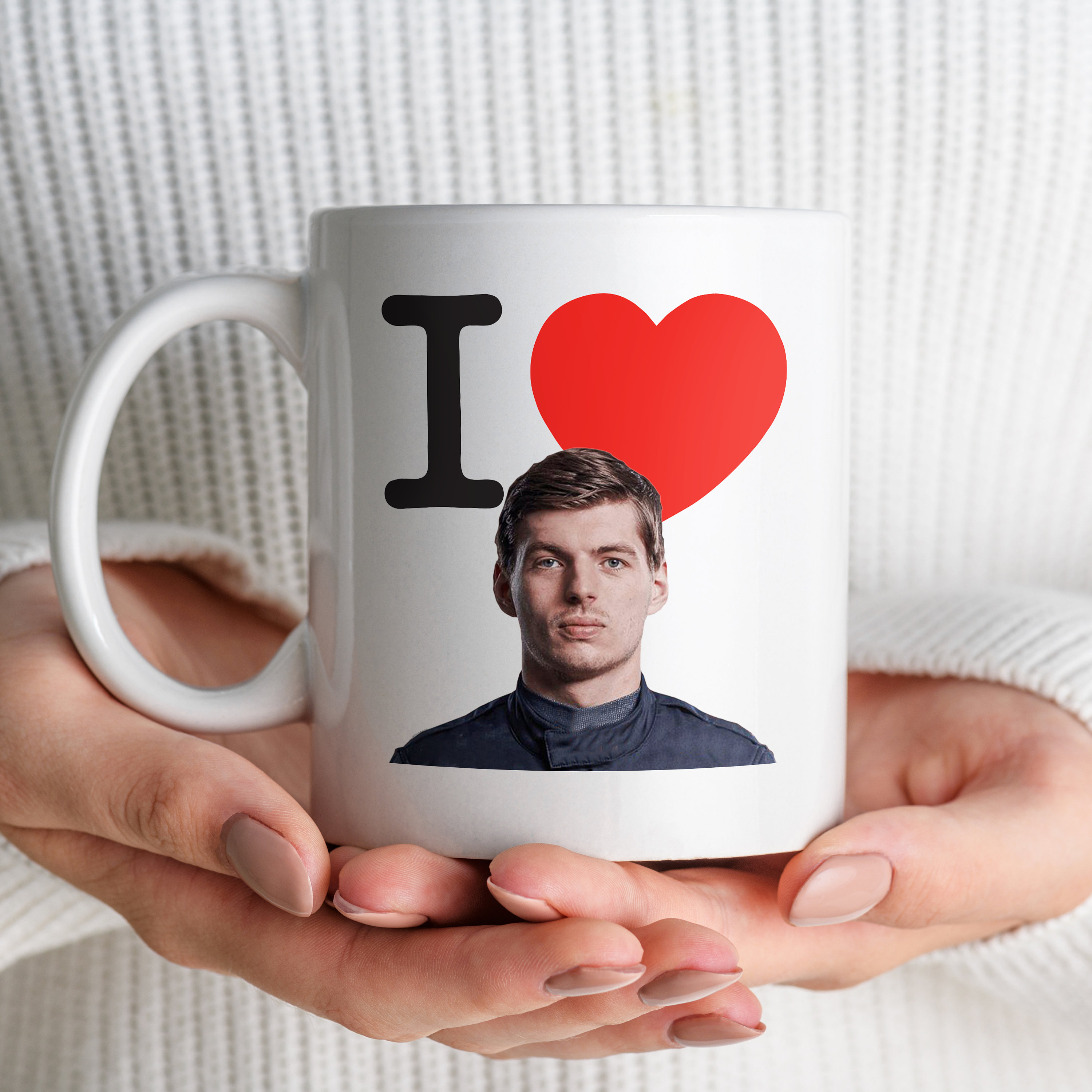 Max Verstappen F1 Mug - I Love Max Verstappen - Funny F1 Mug