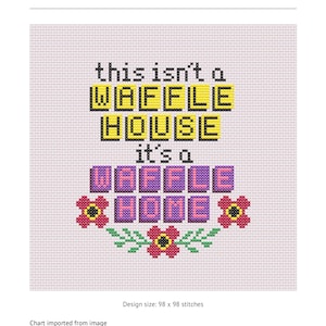 This isn’t a Waffle House digital cross stitchers pattern