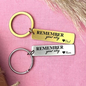 Custom Stainless Steel Keychain: Inspirational Reminder Gift