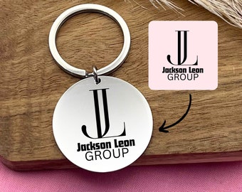 Custom Logo Stainless Steel Keychain: Personalized Business Gift