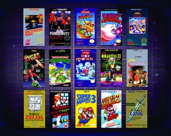 NES Game Cover Magnets – 3D Resin Nintendo Art, Retro Gamer Gift