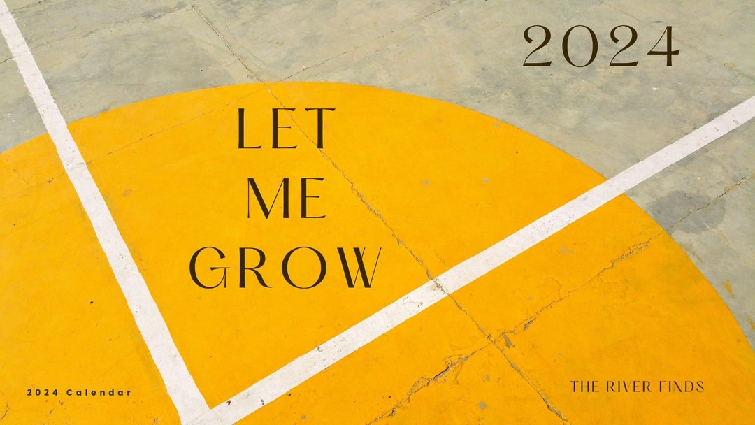 LET ME GROW 2024 Calendar and Monthly Planner digital Etsy