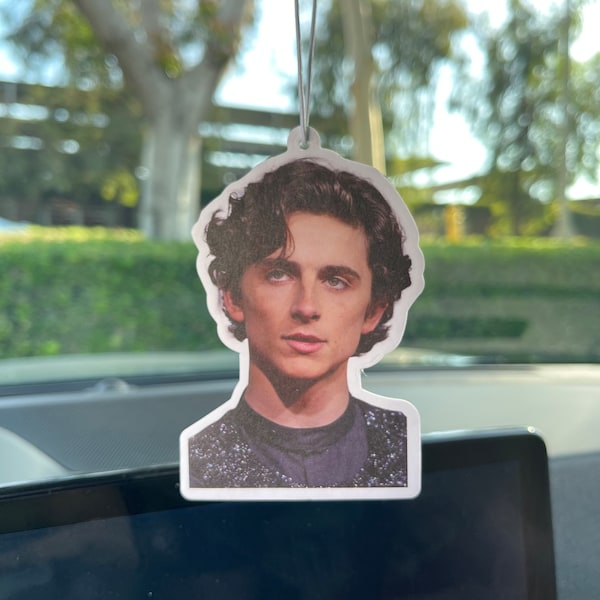 Timothee Chalamet Looking Up Car Air Freshener | New Car Scent