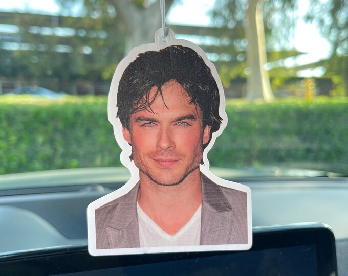 Ian Somerhalder Smiling Car Air Freshener New Car Scent Etsy