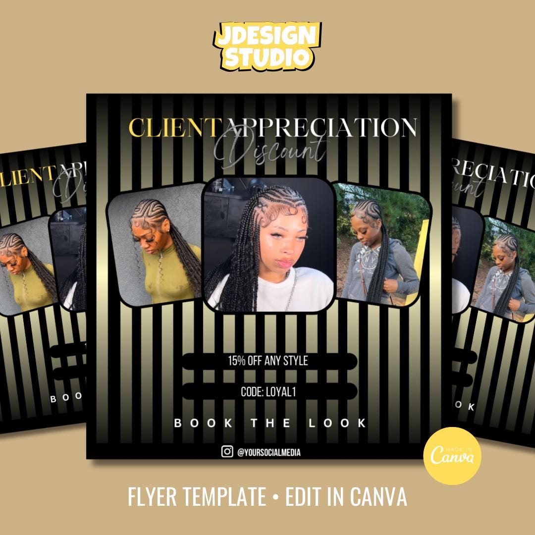 Client Appreciation Discount Editable Template